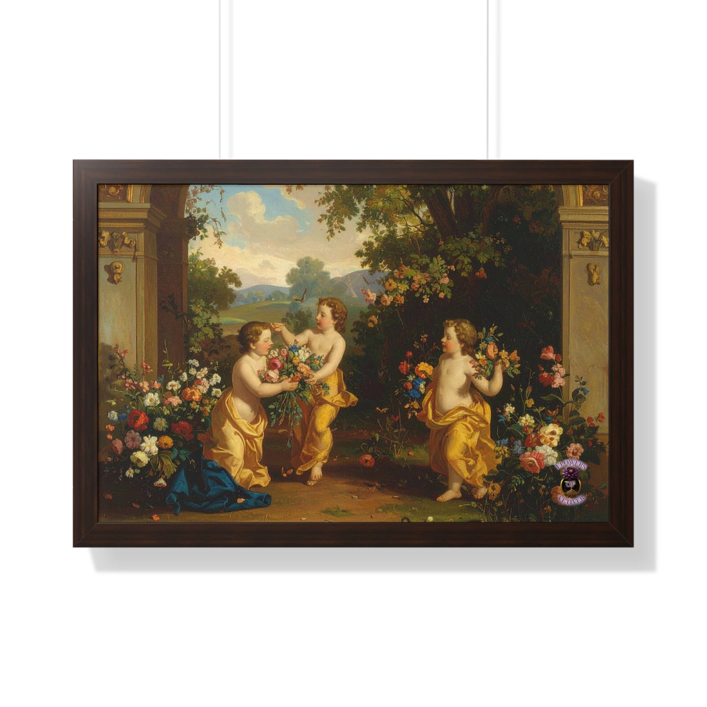 Playful Cherubs in the Garden 2