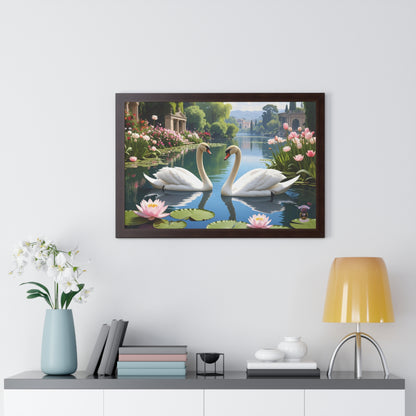Garden Swans