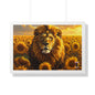 Sunflower Majesty – Renaissance Lion in Golden Bloom 2