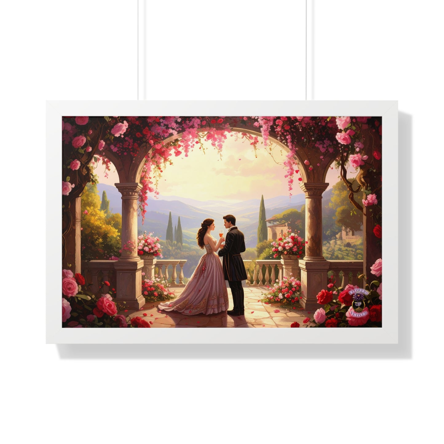 Eternal Summer in Tuscany – Renaissance Lovers Framed Wall Art