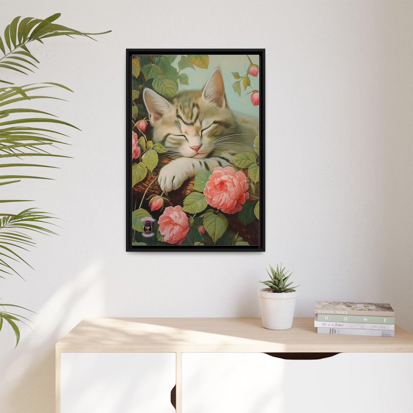 Peony Kitty in a Tree