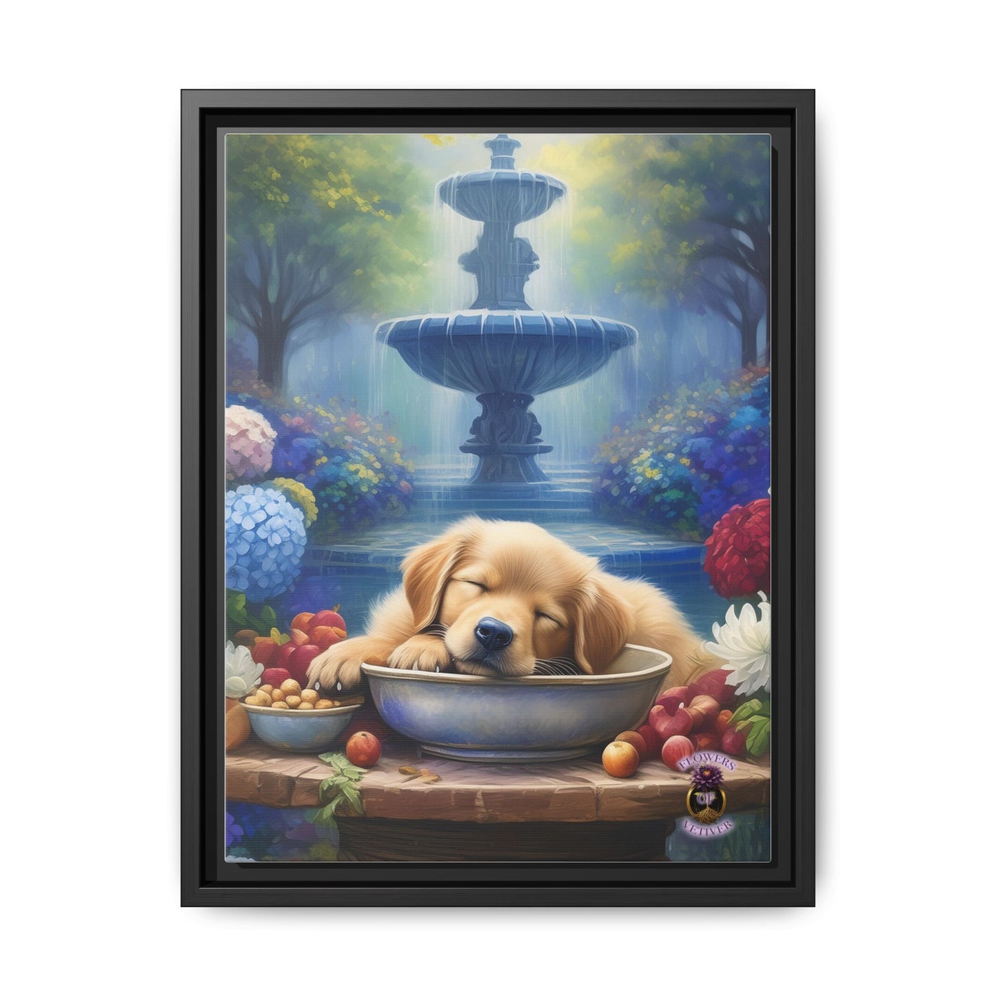Golden Bliss: A Peaceful End to a Playful Day with Our Charming Golden Retriever Puppy