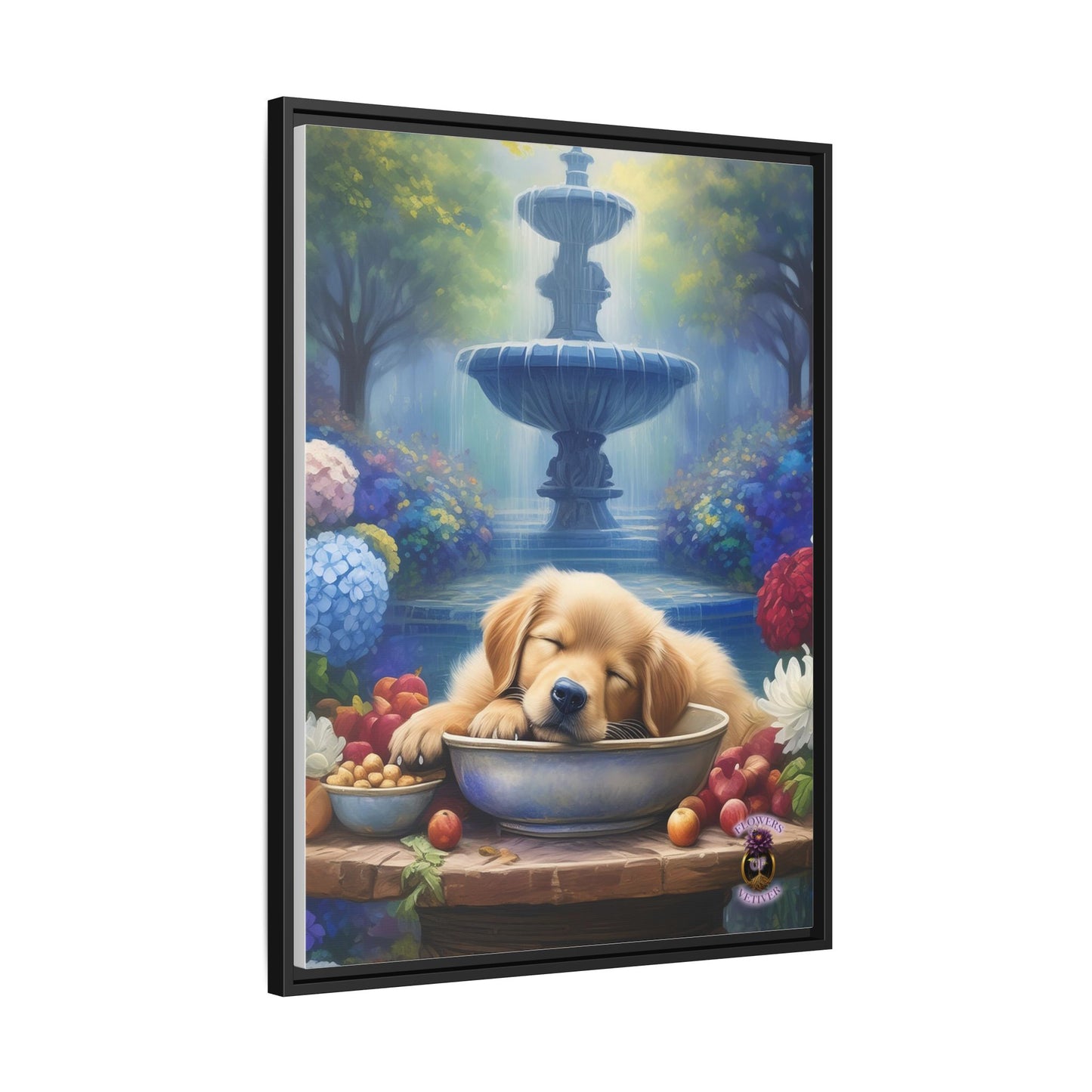 Golden Bliss: A Peaceful End to a Playful Day with Our Charming Golden Retriever Puppy