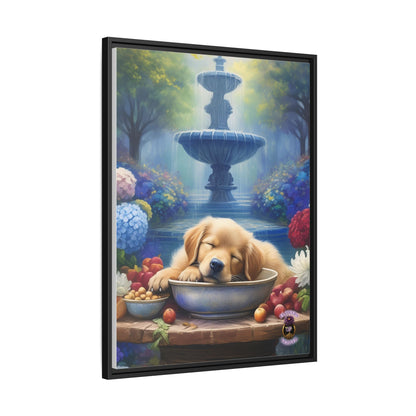 Golden Bliss: A Peaceful End to a Playful Day with Our Charming Golden Retriever Puppy