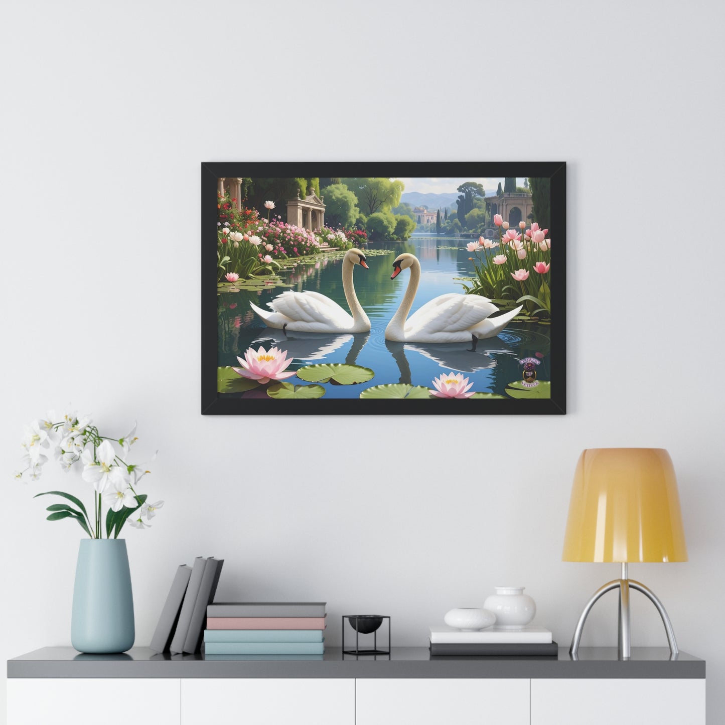 Garden Swans