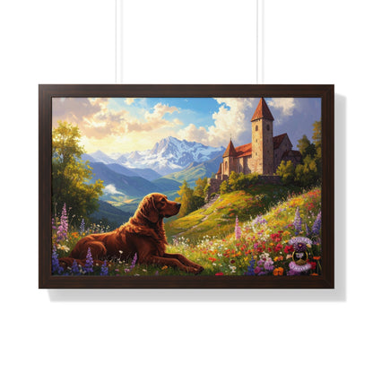 Renaissance Hunting Dog in Summer Meadow