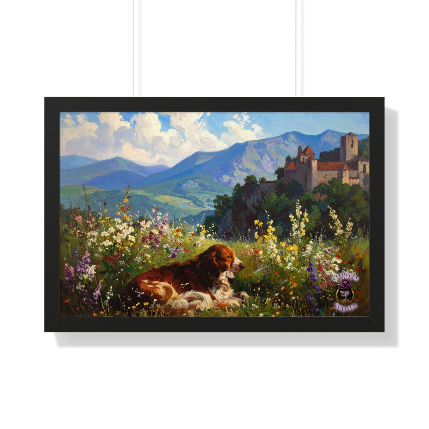 Renaissance Hunting Dog in Summer Meadow 2