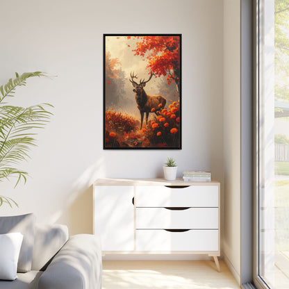 Reindeer in Autumn Forest