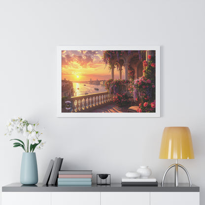 Venetian Palace Balcony Sunset