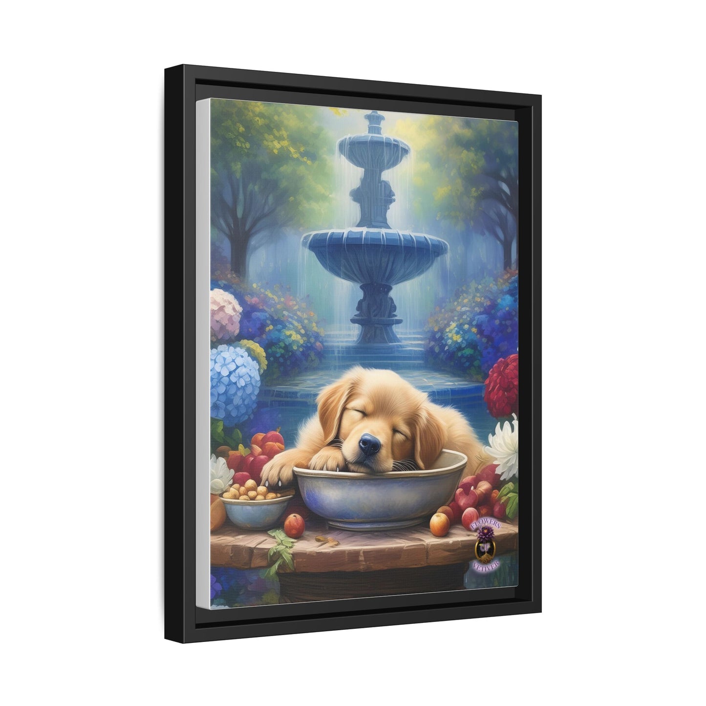 Golden Bliss: A Peaceful End to a Playful Day with Our Charming Golden Retriever Puppy