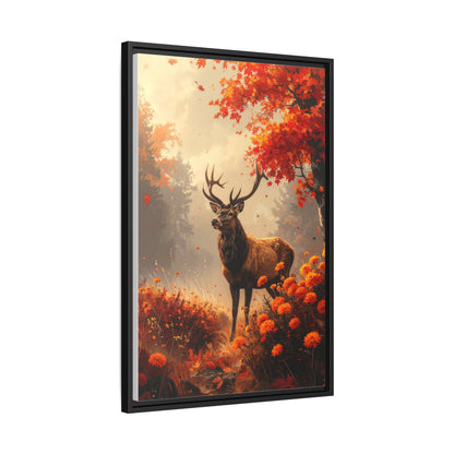 Reindeer in Autumn Forest