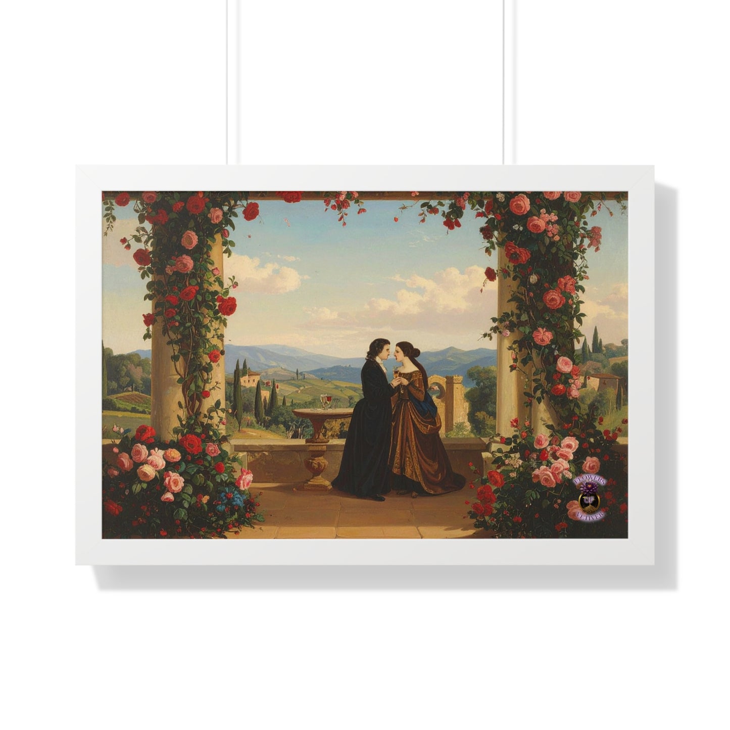 Eternal Summer in Tuscany – Renaissance Lovers Framed Wall Art 2