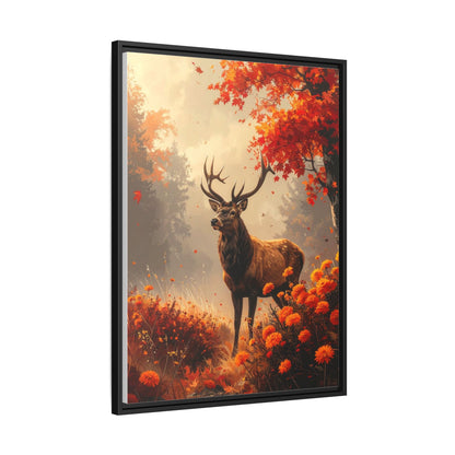 Reindeer in Autumn Forest