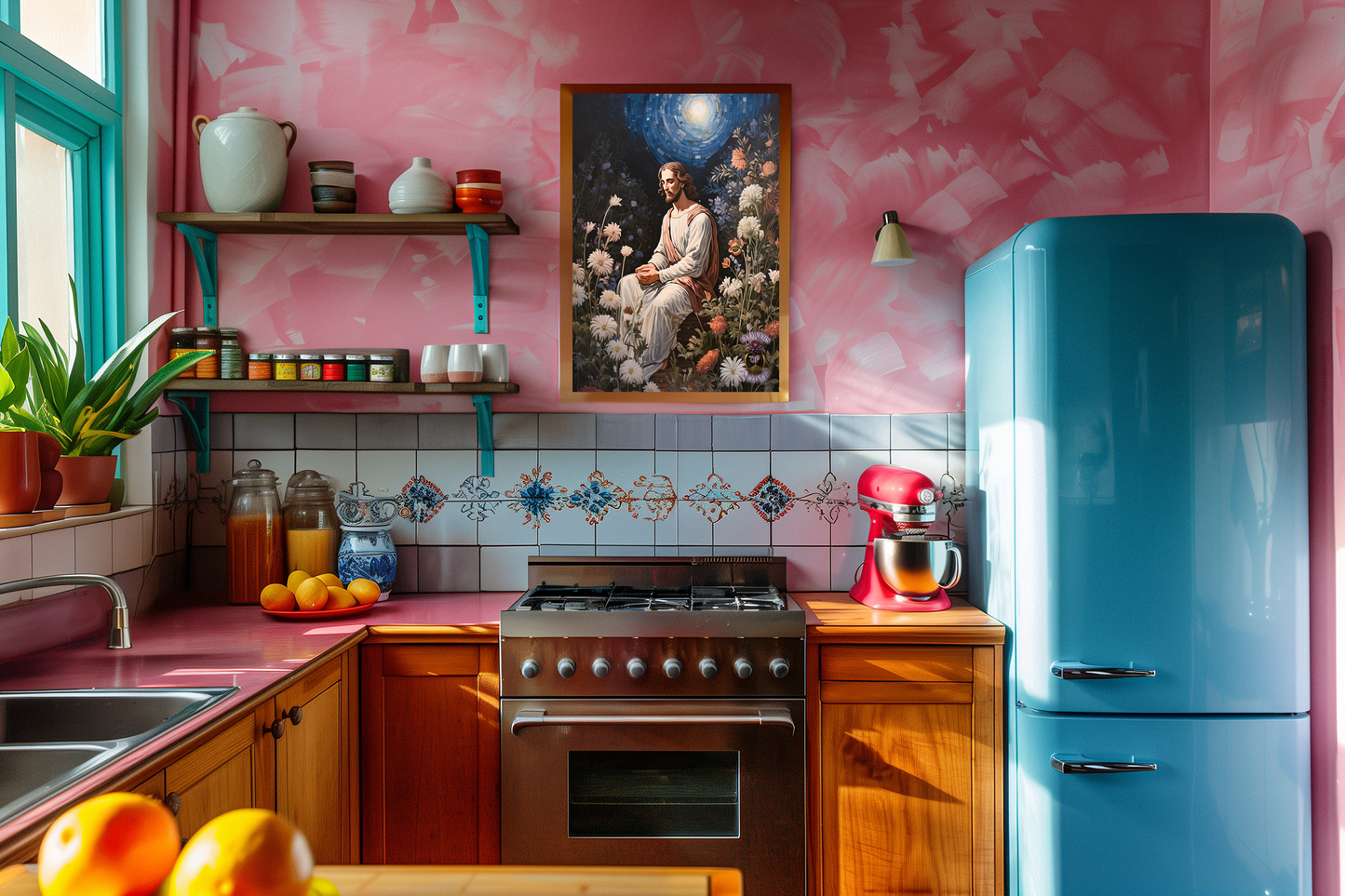 Jesus in the Night Garden – A Captivating Poster for All