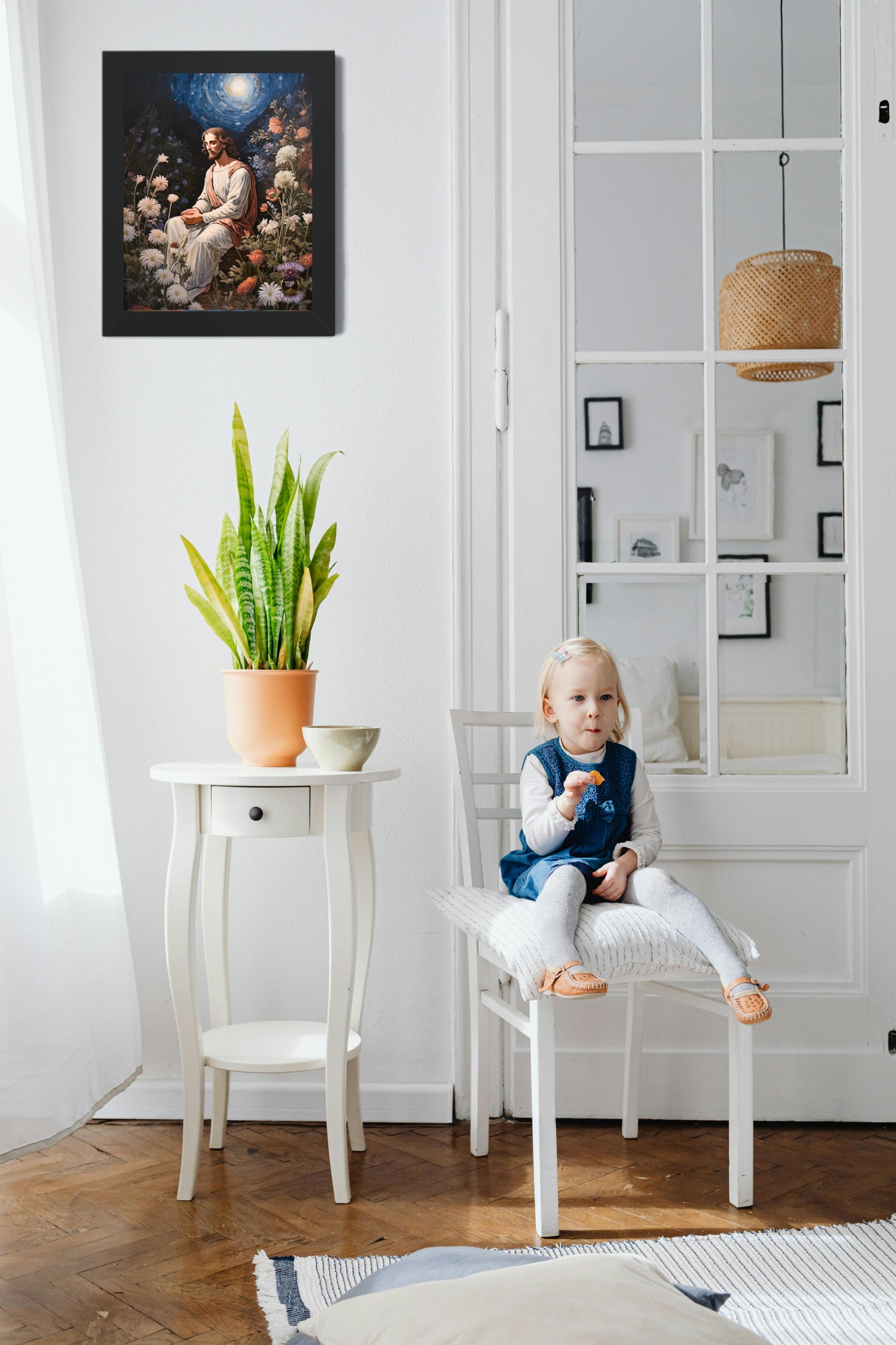 Jesus in the Night Garden – A Captivating Poster for All
