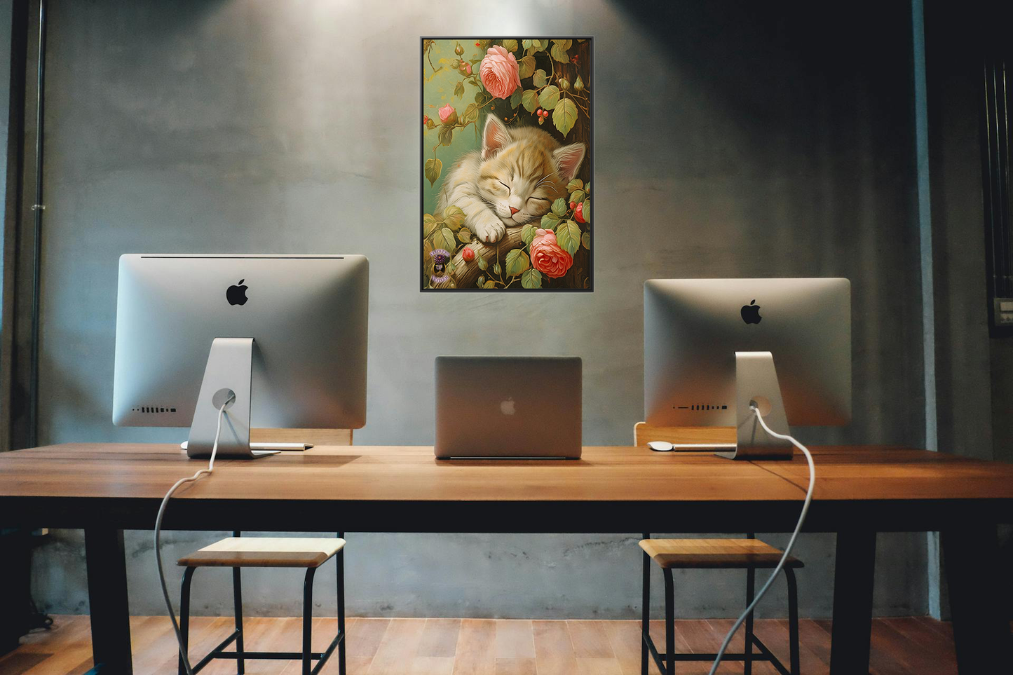 Peony Kitty in a Tree 2