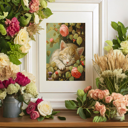 Peony Kitty in a Tree 2