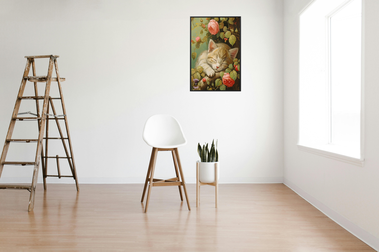 Peony Kitty in a Tree 2