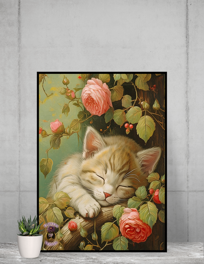 Peony Kitty in a Tree 2