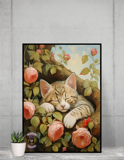Peony Kitty in a Tree 3